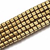 Electroplate Non-magnetic Synthetic Hematite Beads Strands G-T114-61-G-1