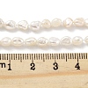 Natural Keshi Pearl Cultured Freshwater Pearl Beads Strands PEAR-P062-25B-5
