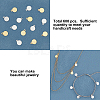 ARRICRAFT 600Pcs 2 Colors Flat Round Iron Charms IFIN-AR0001-21-4