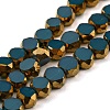Electroplate Glass Beads Strands X-EGLA-G037-02A-HP03-1