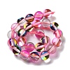 Synthetic Moonstone Beads Strands G-P528-J02-10-2