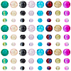 1360Pcs 8 Colors 3 Sizes Spray Painted Crackle Glass Beads CCG-PA0001-03-7