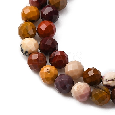 Natural Mookaite Beads Strands X-G-D320-A05-4mm-1