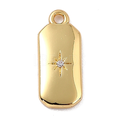 Brass Micro Pave Cubic Zirconia Charms LS-ZIRC-I054-12G-03-1