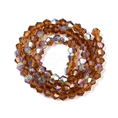 AB Color Plated Transparent Glass Beads Strands GLAA-G127-01-02Q-1