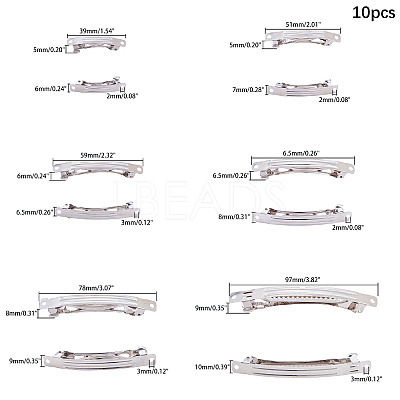 Iron Hair Barrette Findings IFIN-PH0024-37P-1