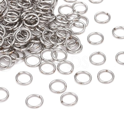 304 Stainless Steel Soldered Closed Jump Rings STAS-E482-15B-1