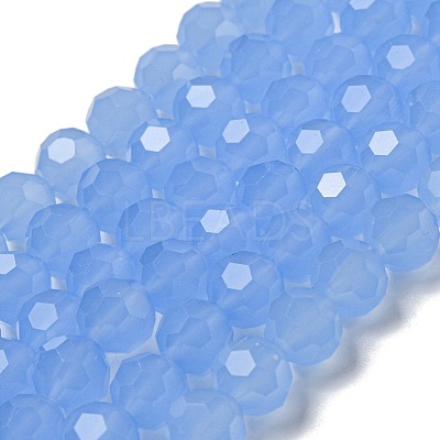 Imitation Jade Glass Beads Stands EGLA-A035-J8mm-D03-1