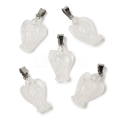Natural Quartz Crystal Pendants G-B127-10P-17-1