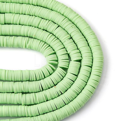 Handmade Polymer Clay Beads Strands CLAY-R089-8mm-Q080-1