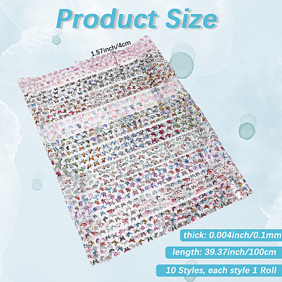 10 Rolls PET Sticker Tapes AJEW-WH20020-246A-12-1