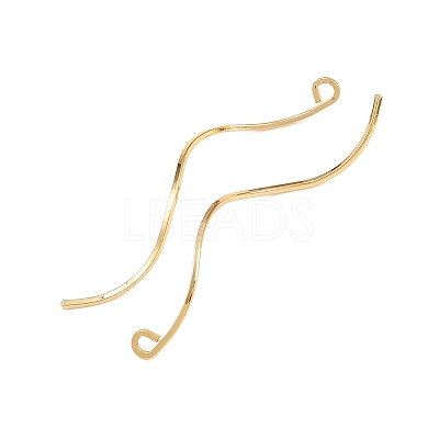 Brass Earring Findings KK-A274-17F-G-1