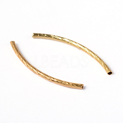 Brass Tube Beads X-KK-EC295-G-1