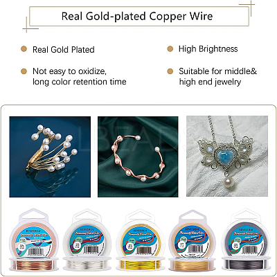 Textured Round Brass Spring Wire CWIR-WH0008-03A-1