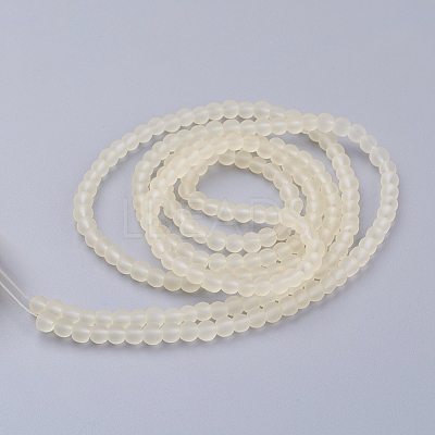Baking Paint Transparent Glass Bead Strands X-GLAA-S031-4mm-23-1