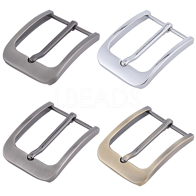 4Pcs 4 Colors Alloy Single Prong Roller Buckles FIND-CL0002-12-1