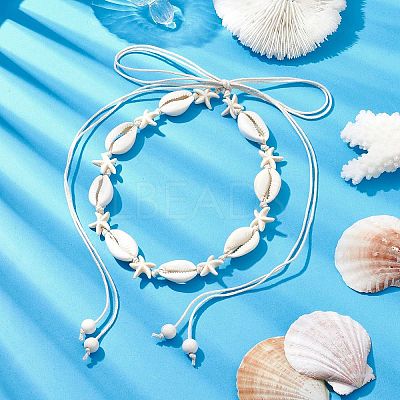 Waxed Cotton Waist Beads NJEW-JN04634-01-1