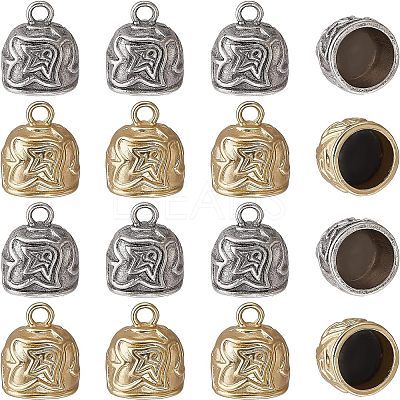 Tibetan Style Alloy Cord Ends TIBEP-CA0001-01-NR-1