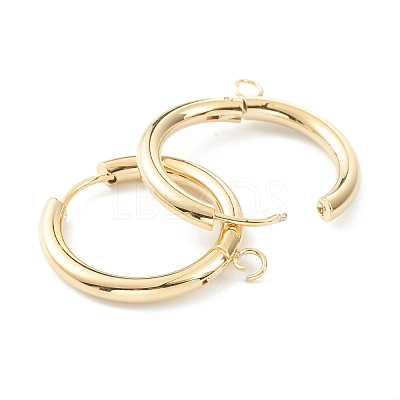 201 Stainless Steel Huggie Hoop Earring Findings STAS-P283-01K-G-1