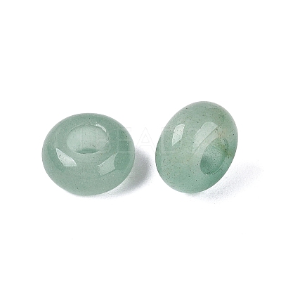 Natural Green Aventurine European Beads G-Q602-04I-1