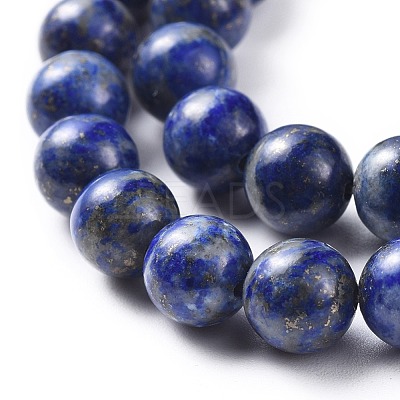 Natural Lapis Lazuli Round Beads Strands X-G-I181-09-8mm-1
