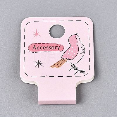 Fold Over Cardboard Paper Jewelry Display Cards for Necklace & Bracelet Storage CDIS-N004-16-1