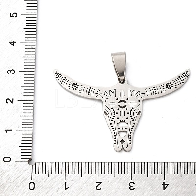 201 Stainless Steel Pendants STAS-V013-12P-1
