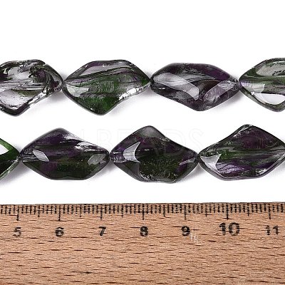 Handmade Lampwork Beads Strands LA-N046-02B-1