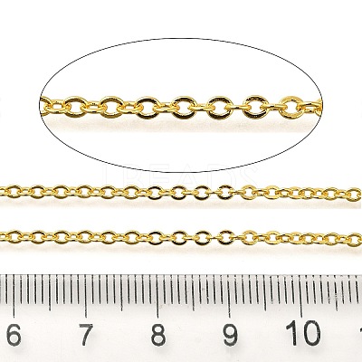 Rack Plating Brass Cable Chains CHC-M001-01G-01-1