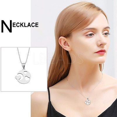 304 Stainless Steel Pendants STAS-UN0011-83P-1