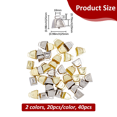 40Pcs 2 Colors Iron Pendants IFIN-FH0001-84-1