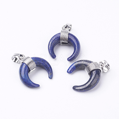 Natural Dyed Lapis Lazuli Pendants G-E425-03P-1