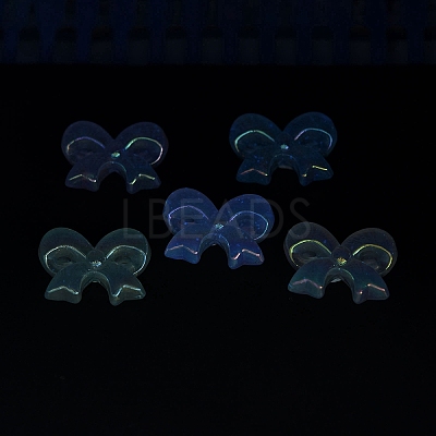 UV Plating Luminous Transparent Acrylic Beads OACR-P010-07C-1