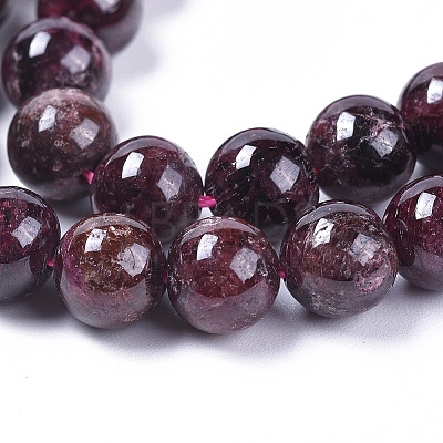 Natural Garnet Beads Strands X-G-J376-37-8mm-1