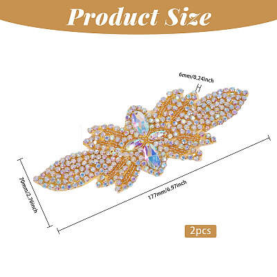 Flower Glass Hotfix Rhinestone FIND-WH0148-265A-01-1