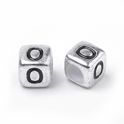 Plated Acrylic Beads PB43C9308-O-1