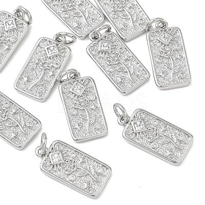 SHEGRACE Valentine's Day Brass Clear Cubic Zirconia Pendants XGRQ3K480-551P-1