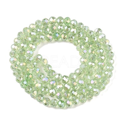 Electroplate Glass Beads Strands EGLA-A044-T3mm-B09-1
