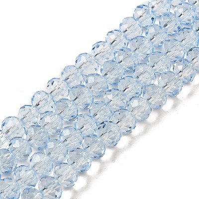 Transparent Baking Paint Glass Beads X1-DGLA-A034-T6mm-D13-1