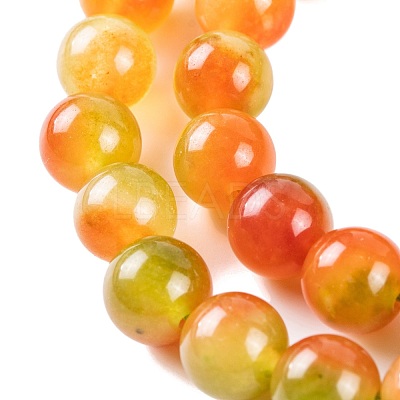 Natural Malaysia Jade Beads Strands G-A146-8mm-C14-1