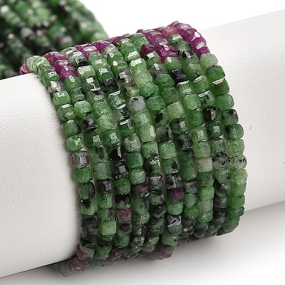 Natural Ruby in Zoisite Beads Strands LS-G-K373-A02-01-1