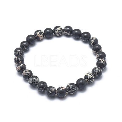 Synthetic Regalite Bead Stretch Bracelets BJEW-K212-C-025-1-1