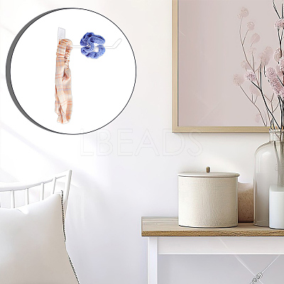 Acrylic Wall Mounted Headband Storage Rack AJEW-WH0534-02-1