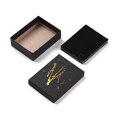 Hot Stamping Cardboard Jewelry Packaging Boxes LS-CON-B007-01E-1