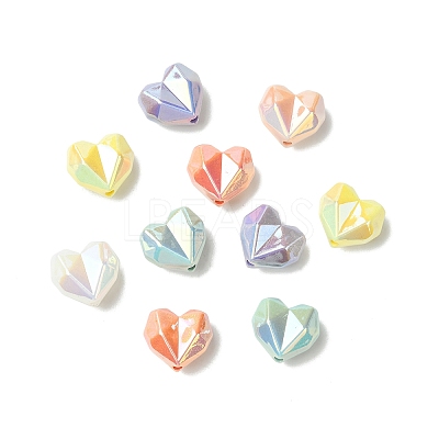 24Pcs 6 Colors Acrylic Imitation Pearl Beads OACR-CJ0002-49-1