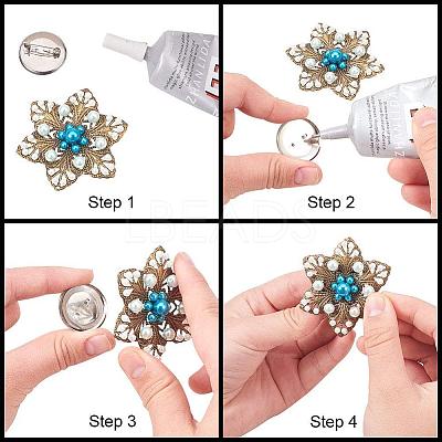 DIY Iron Brooch Findings IFIN-PH0023-60P-1