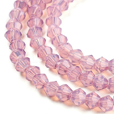 Baking Paint Transparent Glass Beads Strands DGLA-F029-J2mm-04-1