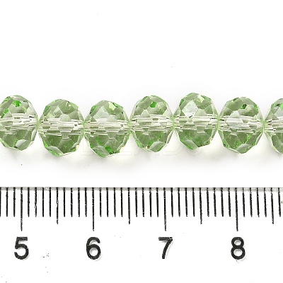 Transparent Baking Paint Glass Beads Strands DGLA-A034-T8mm-D11-1