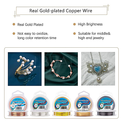 Round Craft Copper Wire CWIR-BC0001-1.0mm-RG-1