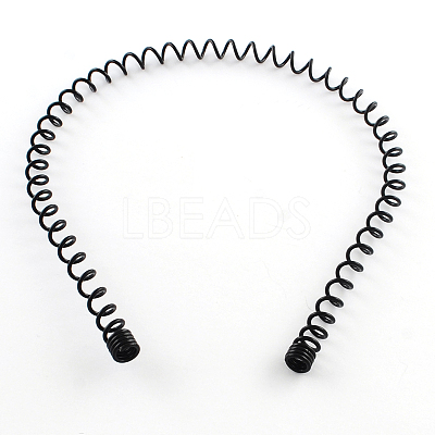 Hair Accessories Iron Wavy Hair Band Findings X-OHAR-Q043-03-1